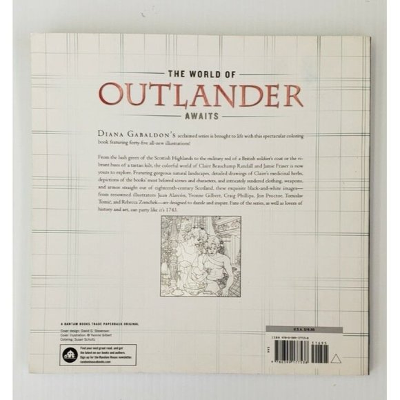 The Official Outlander Coloring Book by Diana Gabaldon - Picture 2 of 2